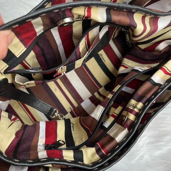 Brighton - Canvas Shoulder Bag. Multi Colors - Picture 2 of 7